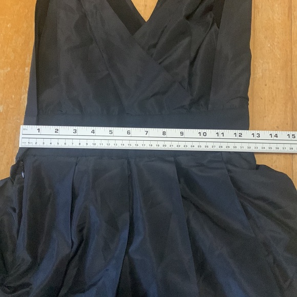 Charles Nolan New York Silk Cocktail Dress Little Black Dress fit and flare Mini - Picture 7 of 8